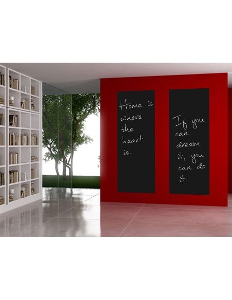 Pizarra sticker negra de decoración + Tizas 