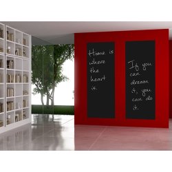 Pizarra sticker negra de decoración + Tizas 