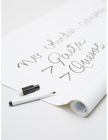 Pizarra sticker negra de decoración + Tizas