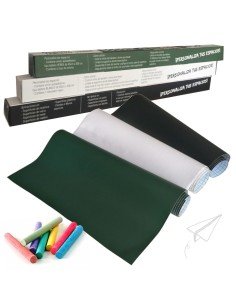 Pizarra sticker negra de decoración + Tizas 