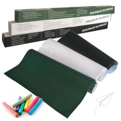 Pizarra sticker negra de decoración + Tizas 