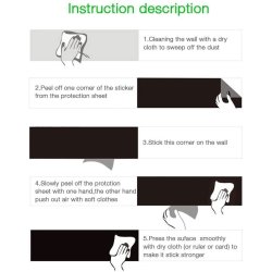 Pizarra sticker negra de decoración + Tizas 