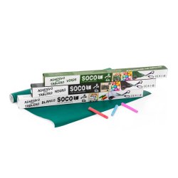 Pizarra sticker negra de decoración + Tizas 