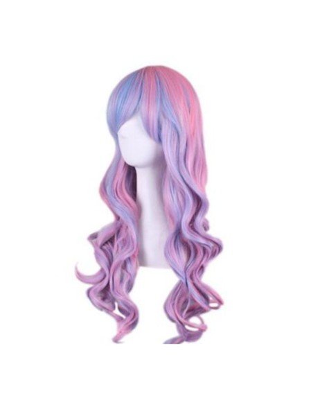 Peluca Bicolor Harajuku de kanekalon Cosplay de 70 y 80 cm de largo ideal para Halloween Peluca Bicolor Harajuku de kanekalon Cosplay de 70 y 80 cm de largo ideal para Halloween