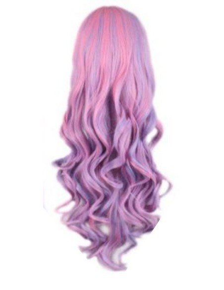 Peluca Bicolor Harajuku de kanekalon Cosplay de 70 y 80 cm de largo ideal para Halloween Peluca Bicolor Harajuku de kanekalon Cosplay de 70 y 80 cm de largo ideal para Halloween