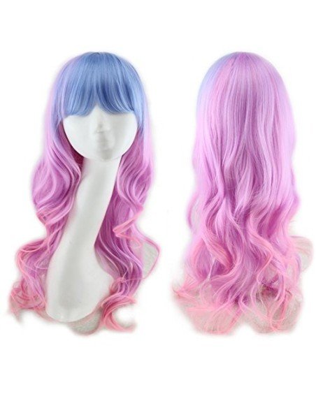 Peluca Bicolor Harajuku de kanekalon Cosplay de 70 y 80 cm de largo ideal para Halloween Peluca Bicolor Harajuku de kanekalon Cosplay de 70 y 80 cm de largo ideal para Halloween