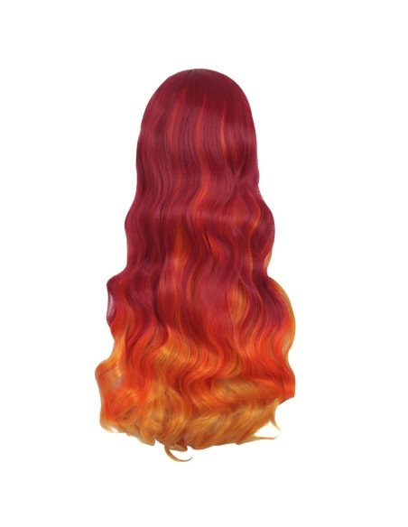 Peluca Bicolor Harajuku de kanekalon Cosplay de 70 y 80 cm de largo ideal para Halloween