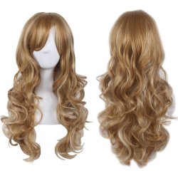 Peluca Bicolor Degradee 70cm Harajuku Turquesa Lila Rosado