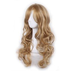 Peluca Bicolor Degradee 70cm Harajuku Turquesa Lila Rosado