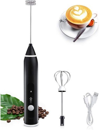 Espumador Recargable Leche Café Chocolate y espumados