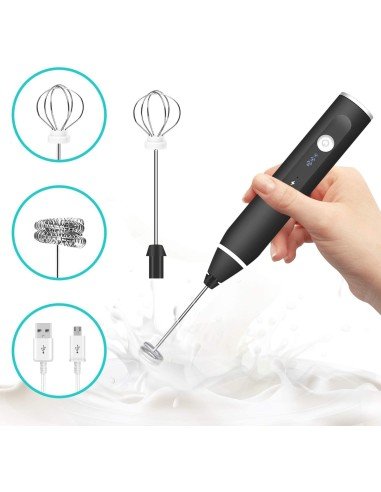 Espumador Recargable Leche Café Chocolate y espumados