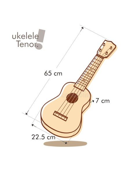 Ukelele Soprano de 4 cuerdas Instrumento Típico Ukelele Soprano de 4 cuerdas Instrumento Típico