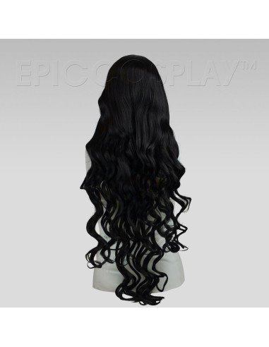 Peluca de Kanekalon Ondulada 100cm Cosplay Negro