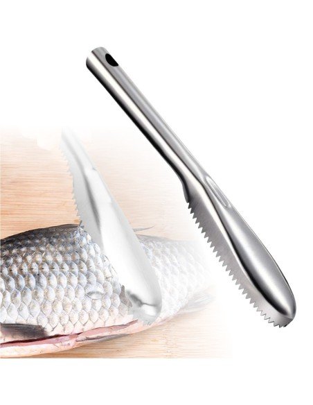 Descamador De Pescado Pelador Escamas Acero Inox