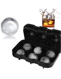 Molde Silicona elabora 6 esferas de hielo de 5cm