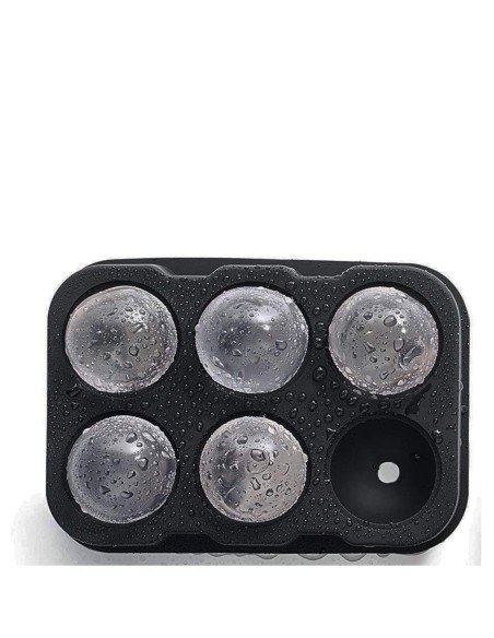 Molde Silicona elabora 6 esferas de hielo de 5cm