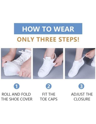 Zapatos Protector de Lluvia Waterproof en silicona Antideslizantes