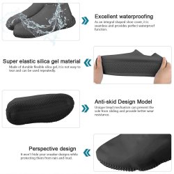 Zapatos Protector de Lluvia Waterproof en silicona Antideslizantes