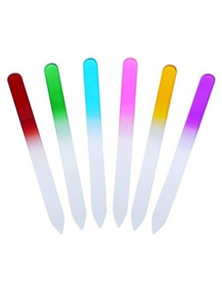 Juego x6 limas de cristal para Uñas manicure