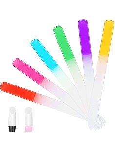 Juego x6 limas de cristal para Uñas manicure