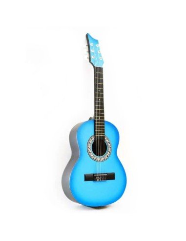 Guitarra Acústica Estudio Infantil Redonda Azul