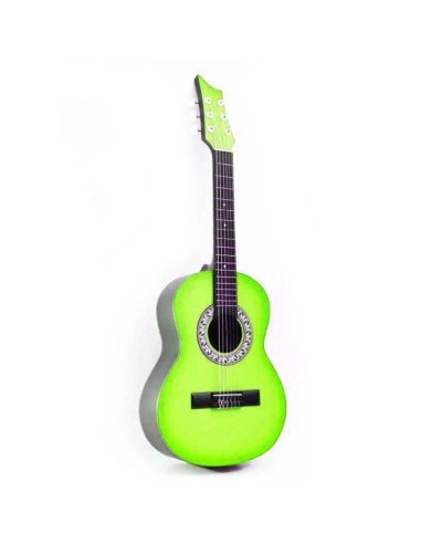 Guitarra Acústica Estudio Infantil Redonda Verde