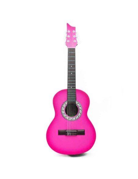 Guitarra Acústica Estudio Infantil Redonda Fucsia