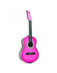 Guitarra Acústica Estudio Infantil Redonda Fucsia 2
