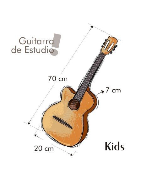 Guitarra Acústica Estudio Infantil Redonda Fucsia Guitarra Acústica Estudio Infantil Redonda Fucsia