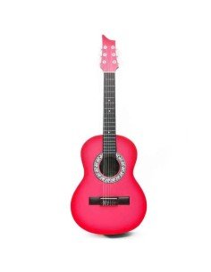 Guitarra Acústica Estudio Infantil Redonda Roja