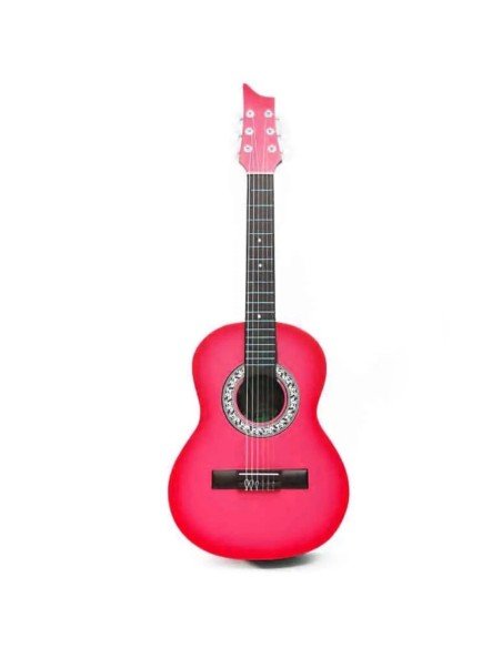 Guitarra Acústica Estudio Infantil Redonda Roja