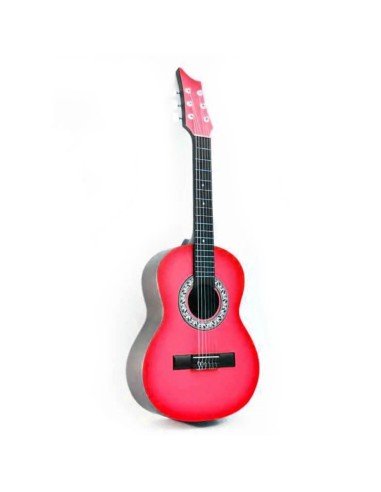 Guitarra Acústica Estudio Infantil Redonda Roja