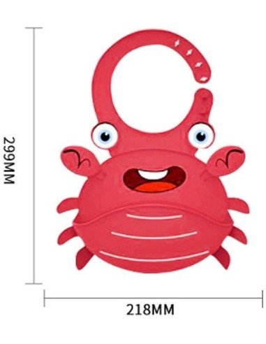 Babero de Silicona Animal Marino Baby Bib Sea