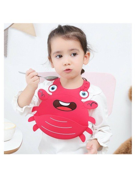 Babero de Silicona Animal Marino Baby Bib Sea