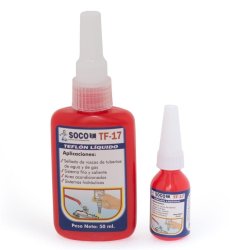 Teflón líquido para sellado tuberías cobre, plástico o PVC.