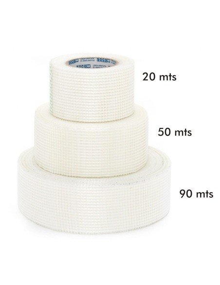 Cinta de malla para drywall 50mm 20 mts Soco