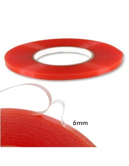 Cinta doble faz de poliéster 6mm x 50 mts Soco