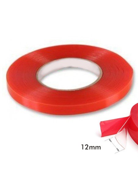Cinta doble faz de poliéster 12mm x 50 mts Soco