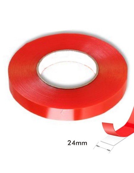 Cinta doble faz de poliéster 24mm x 50 mts Soco