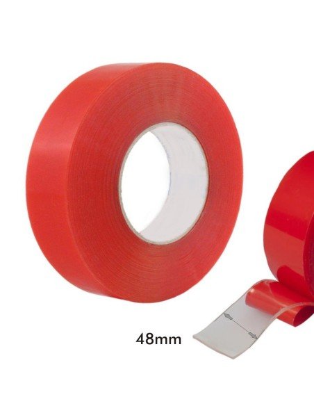 Cinta doble faz de poliéster 48mm x 50 mts Soco