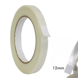Cinta adhesiva con filamento de vidrio 12mm x 50m Soco