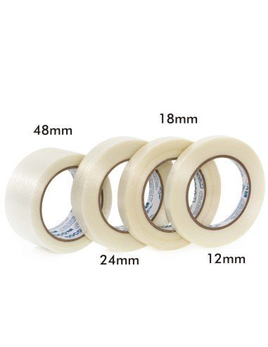Cinta adhesiva con filamento de vidrio 12mm x 50m Soco