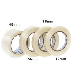 Cinta adhesiva con filamento de vidrio 12mm x 50m Soco