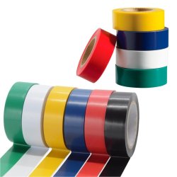 Kit x12 Cinta Aislante PVC de Cloruro de Vinilo 19mm x 10mts