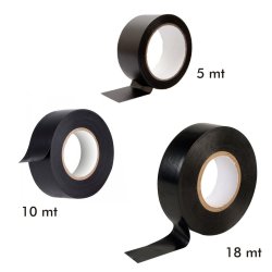 Kit x12 Cinta Aislante PVC de Cloruro de Vinilo 19mm x 10mts