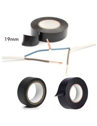 Kit x12 Cinta Aislante PVC de Cloruro de Vinilo 19mm x 10mts