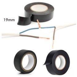 Kit x12 Cinta Aislante PVC de Cloruro de Vinilo 19mm x 10mts