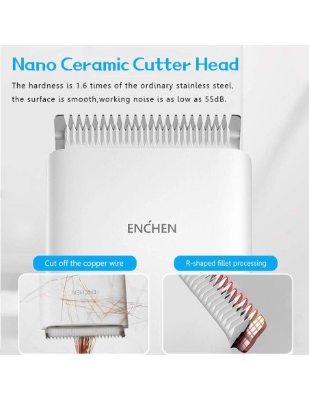 Máquina Cortapelos Inalámbrica Enchen Wireless portátil profesional