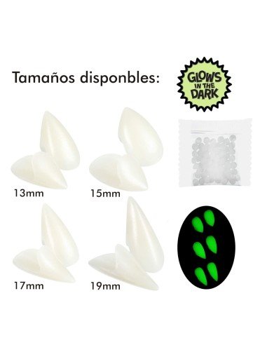 Colmillos de Vampiro FX, Postizos de Fantasía para Teatro & Disfraces