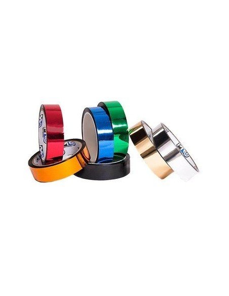 Kit x6 Cinta adhesiva metalizada decorativa 12mm x 5mts